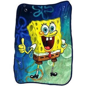 Nickelodeon SpongeBob SquarePants 40x50 Thumbs Up Fleece Throw Blanket Kids Soft